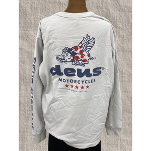 Thrashed Streetwear Moto Biker Deus Long Sleeve Double Sided Graphic Tee